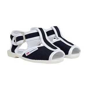 Superga sandals- blue and white- unisex